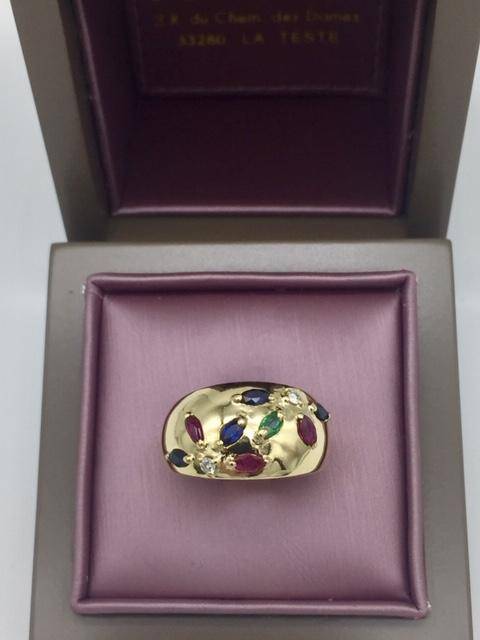 Bague multiperres or 750/1000ème occasion Or Ligne La Teste Bassin d'Arcachon