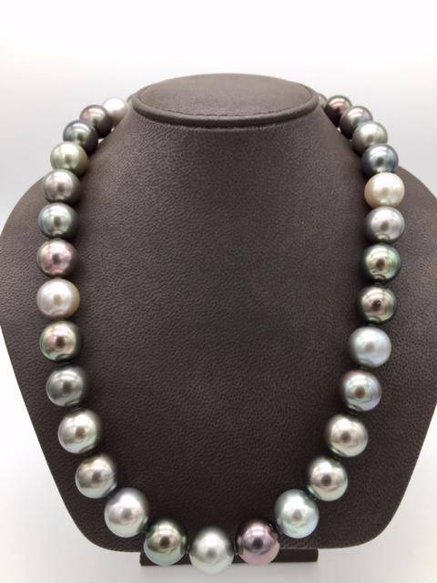 Collier perles de Tahiti GOLAY or blanc 750/1000ème occasion Or Ligne La Teste Bassin d'Arcachon