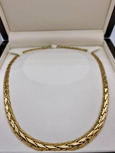 Collier en or 750/1000ème maille S occasion Or Ligne La Teste Bassin d'Arcachon