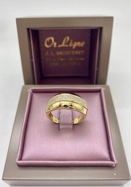 Bague pavage diamants or 750/1000ème occasion Or Ligne La Teste Bassin d'Arcachon