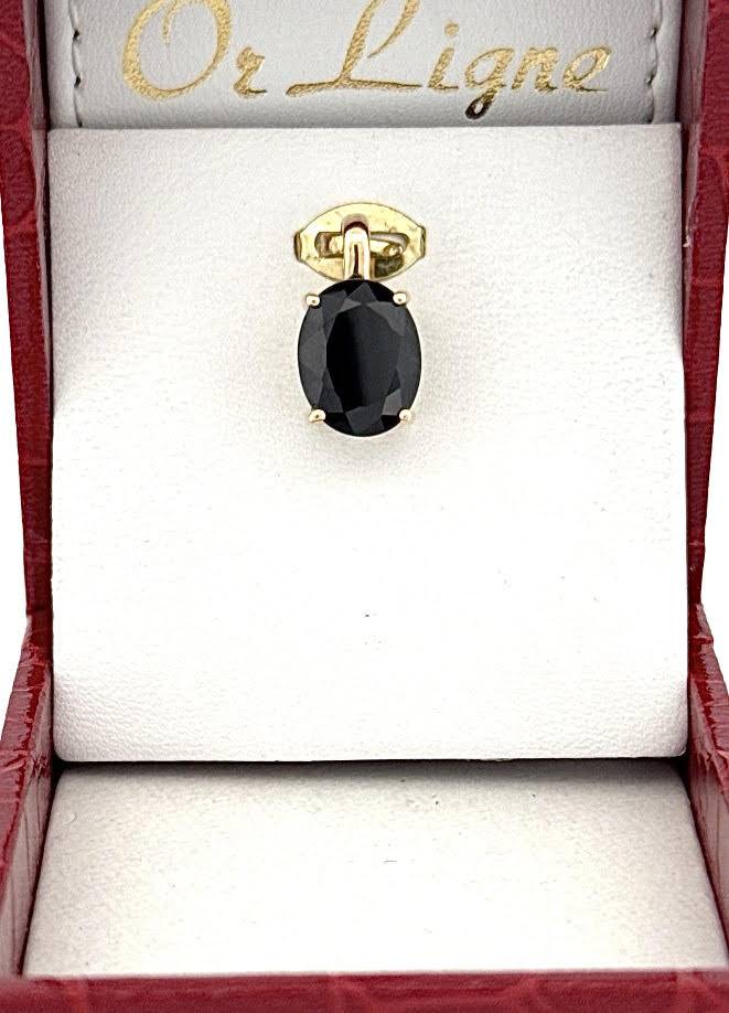 Bijou en or 18 carats avec saphir ovale – Disponible à La Teste de Buch chez Or Ligne